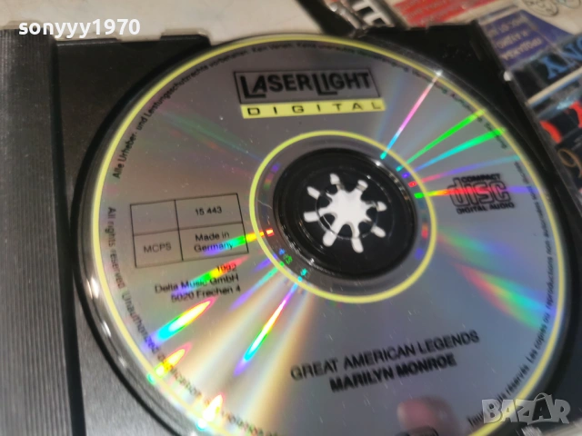 MARILYN MONROE CD-ВНОС GERMANY 0406261035H2E6R, снимка 7 - CD дискове - 54774527