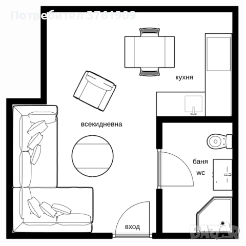 1-СТАЕН, снимка 3 - Апартаменти - 54064657