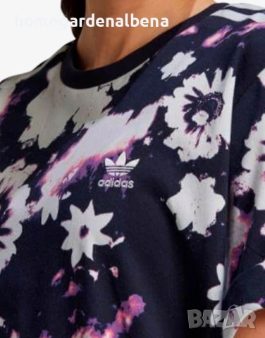 Adidas Originals Dress Multicolor HER Studio London Дамска Рокля – Флорален Принт – 100% Памук , снимка 3 - Рокли - 54575740