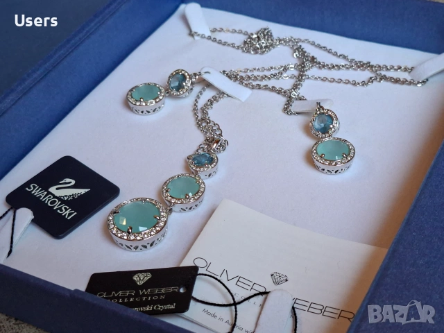 Oliver water By Swarovski , снимка 2 - Колиета, медальони, синджири - 54989589