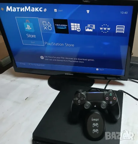 PlayStation 4 + контролер и зарядно, снимка 2 - PlayStation конзоли - 55402006