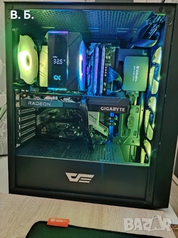 Геймърски компютър Ryzen 7 3700X / RX 6600 8GB / 16GB RAM – Перфектен за 1080p!, снимка 2 - Геймърски - 54320922