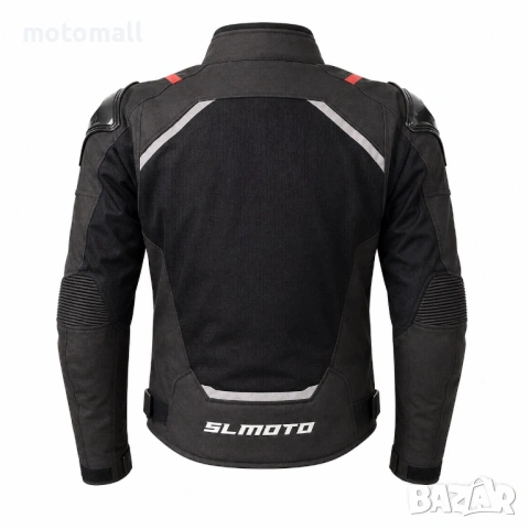 Лятно текстилно мото яке SL MOTO тип MESH мрежесто идеално за лятото с подплата, снимка 2 - Аксесоари и консумативи - 54369661