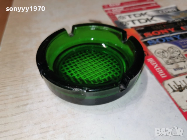 СТАР ПЕПЕЛНИК-ЗЕЛЕНО СТЪКЛО 1904260916LCHERY1, снимка 10 - Антикварни и старинни предмети - 54242075