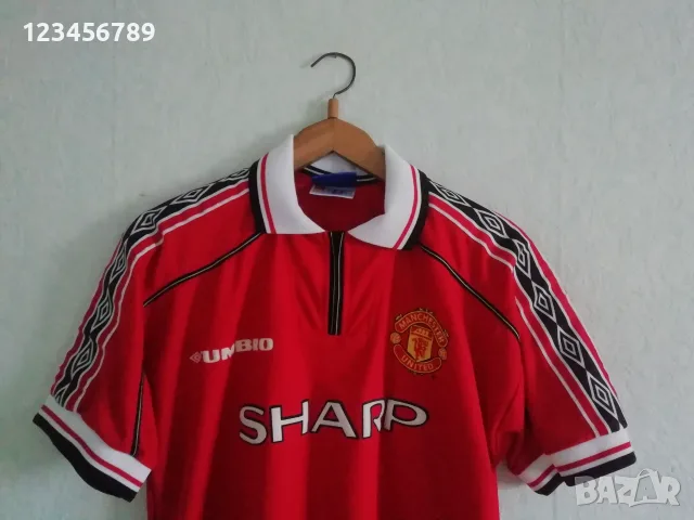 Manchester United Beckham Umbro 1998/1999/2000 оригинална тениска фланелка Бекъм Манчестър Юнайтед, снимка 5 - Тениски - 53438858