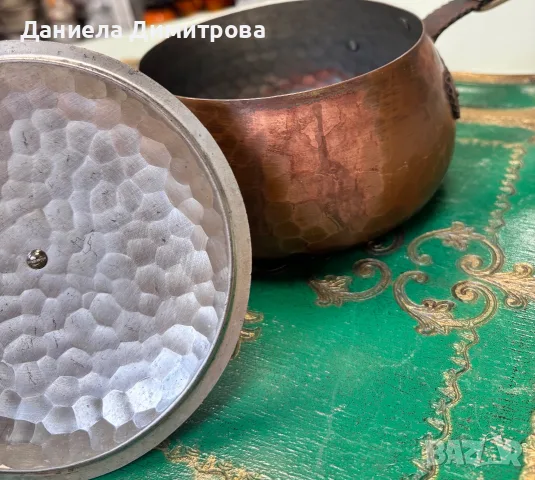 Масивен меден съд(касерола), снимка 3 - Други ценни предмети - 55654109