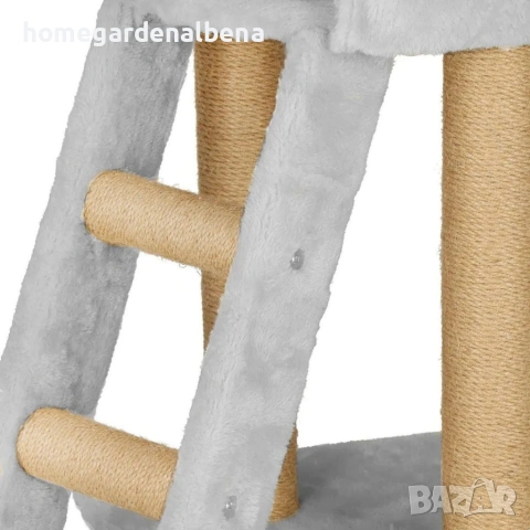🐱 Драскалка кула за котки XXL – 136 см | 7 нива, къщичка и играчки 🐾, снимка 10 - За котки - 54627938