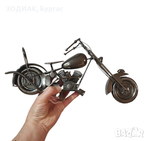 Голяма Метална Пластика МОТОЦИКЛЕТ, снимка 10 - Декорация за дома - 26808495