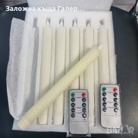 Комплект от 6 LED свещи тип пчелна пита, снимка 3 - Декорация за дома - 54650952