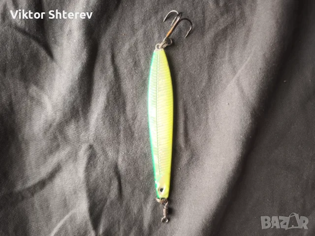 Savage Gear 23г – Метален джиг / пилкер Chartreuse, снимка 2 - Такъми - 55626751