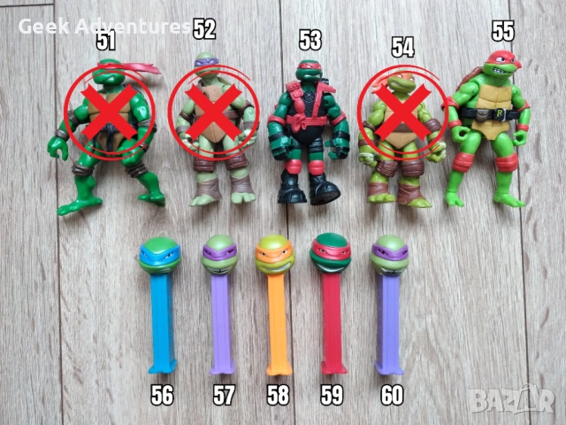 Екшън Фигурки Teenage Mutant Ninja Turtles TMNT Костенурките Нинджа, снимка 4 - Колекции - 47235429