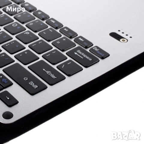 Безжична Bluetooth клавиатура и слим гръб за Apple iPad Pro 12,9" черна, снимка 5 - Таблети - 55265179
