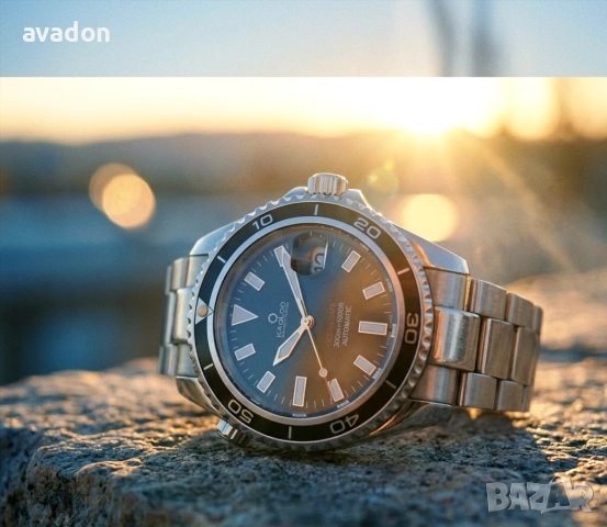 KADLOO Basel Swiss OCEN DATE automatic eta sapphire wr 300m, снимка 11 - Мъжки - 54916820