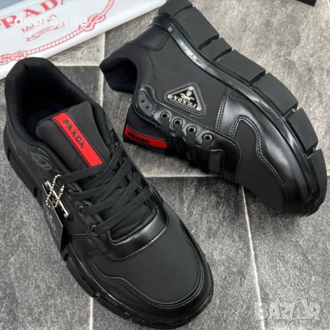 👟Сникърси Prada - Цвят Черно   40 41 номер, снимка 2 - Маратонки - 54753899