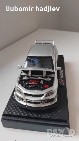 Метална количка Mitsubishi EVO, снимка 2 - Коли, камиони, мотори, писти - 54368060