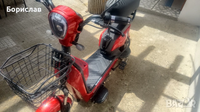 Електрически скутер-велосипед, снимка 3 - Мотоциклети и мототехника - 54180791