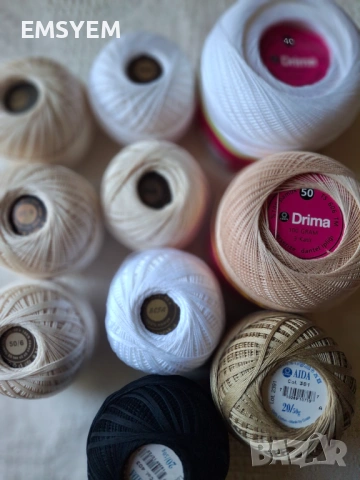 Прежда Дрима за фини плетива на една кука, памучно тире, снимка 6 - Декорация за дома - 49730807