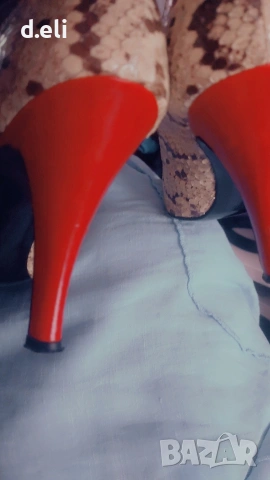 GUIDO PASQUALE Italy Size 38.5 100% змийска кожа, снимка 7 - Дамски елегантни обувки - 55164488