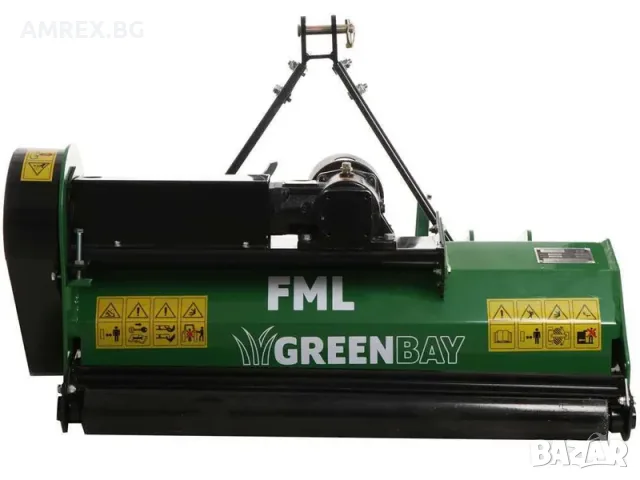 Мулчер за трактор GreenBay FML 103 см | 15–25 к.с. | 18 чука | Кардан в комплекта, снимка 4 - Селскостопанска техника - 55322483
