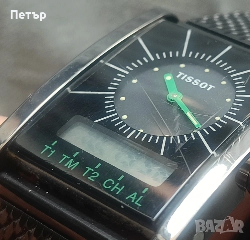 Рядък Vintage Tissot Two Timer – Пълен комплект с две каишки, снимка 10 - Мъжки - 54351314
