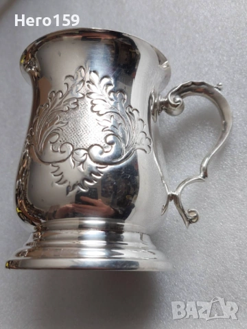 Сребърна чаша-халба,сребро 800,вместимост 250 мл.