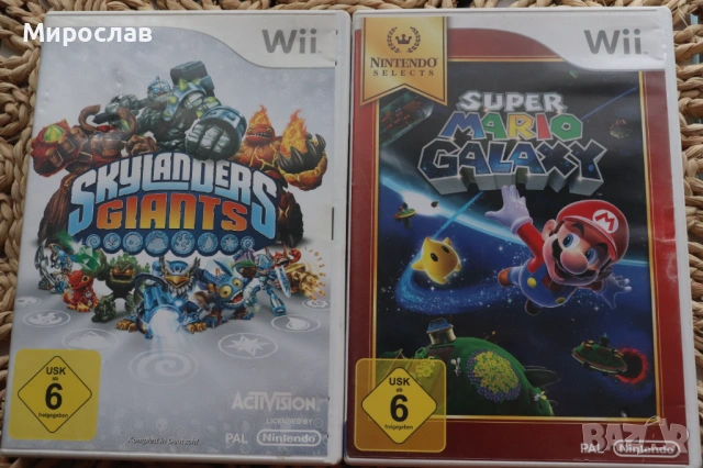 NINTENDO WII SUPER MARIO GALAXY SKYLANDERS GIANTS   НИНТЕНДО ДИСК 