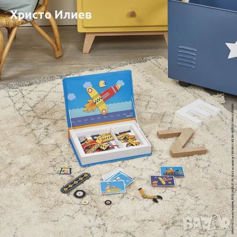 Магнитна книга Превозни средства Janod, снимка 7 - Игри и пъзели - 55309579