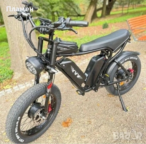 Нов!! Електрически велосипед YVY C20 Max 2000W 52V/2*20Ah 60 км.ч. 120 км., снимка 5 - Велосипеди - 54691261