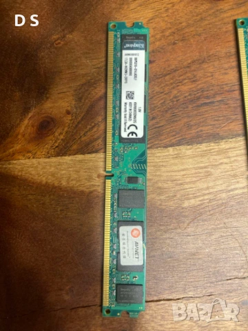 RAM памет Kingston 2GB DDR2 KVR800D2N6/2G  нисък профил - 2 броя