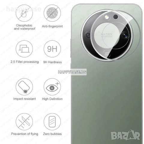 Honor Magic 8 Lite / 8 Pro / 3D 9H Стъклен протектор за камера, снимка 7 - Фолия, протектори - 52632173