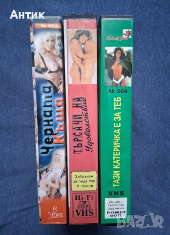 Лот Видеокасети VHS Филми за Възрастни 🔞+18, снимка 2 - Други жанрове - 54491202