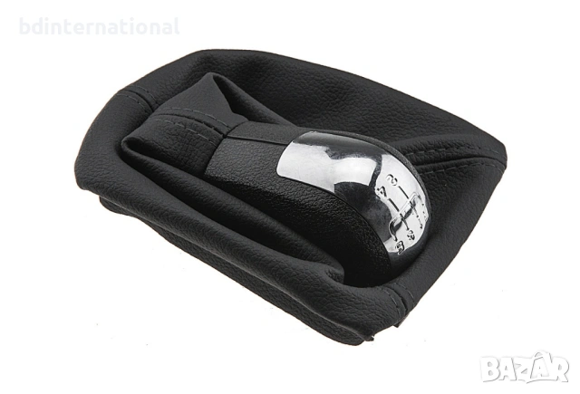 1Z1711113G Топка за скоростен лост с маншон, Skoda Octavia 2, Хром, 5 скорости