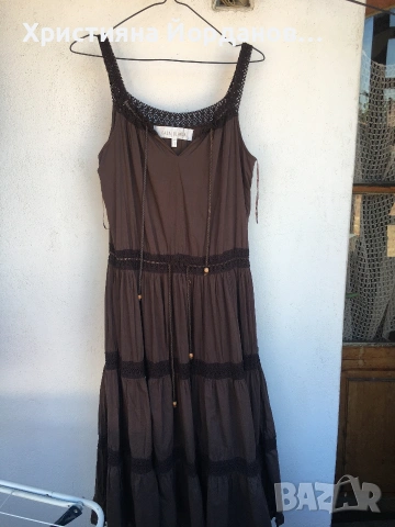 Дълга лятна памучна рокля Л/ХЛ, снимка 6 - Рокли - 54327582