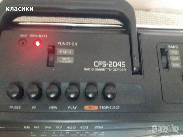 Радиокасетофон SONY CFS 204., снимка 4 - Радиокасетофони, транзистори - 55265001