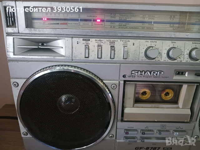 Радиокасетофон sharp gf 8787, снимка 2 - Радиокасетофони, транзистори - 54762935