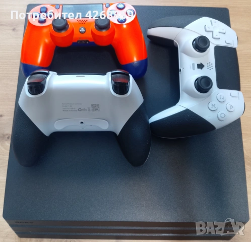Хакнат PlayStation 4 PS4 Pro 1TB SW 11.00 + GoldHEN + 3 джойстка + 15 игри, снимка 3 - PlayStation конзоли - 54822101