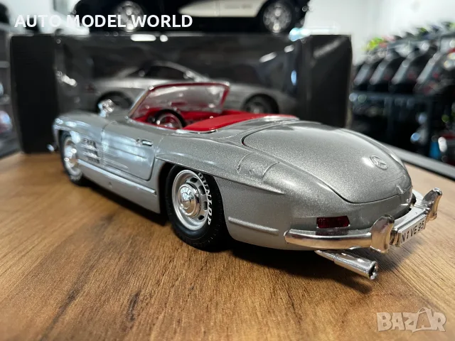BBURAGO метален колекционерски модел MERCEDES BENZ 300SL CABRIO 1954г. 56.72 лв. / 29 €, снимка 4 - Колекции - 55507490