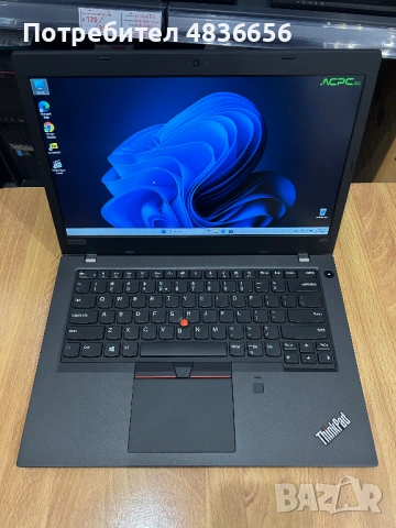Като нов! Лаптоп Lenovo T480 i5/16GB RAM/256GB SSD, 3 мес. гар.!