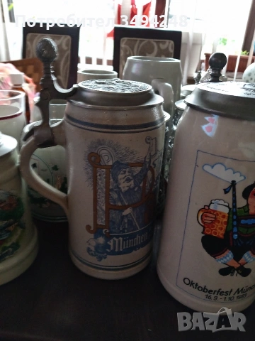 Стари немски халби за бира, снимка 3 - Антикварни и старинни предмети - 47080082
