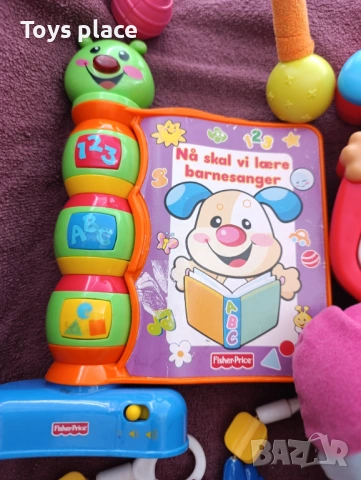 Бебешки играчки, музикални играчки Fisher price буквар, пиано, снимка 6 - Музикални играчки - 54798296