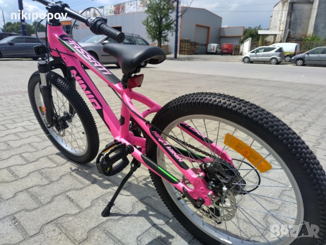 BG Алуминиев велосипед 20" NINJA розов, снимка 9 - Велосипеди - 54334694