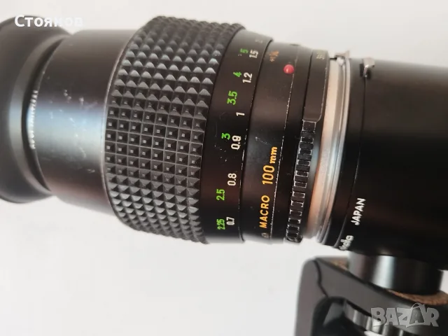Обектив MINOLTA MC MACRO ROKKOR 1:3.5 f=100mm на MD Japan , снимка 12 - Обективи и филтри - 55605868