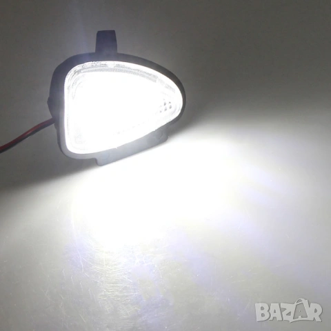 LED плафони под огледалата Golf 6 (Puddle Light) за VW – Plug & Play, снимка 4 - Аксесоари и консумативи - 54397760