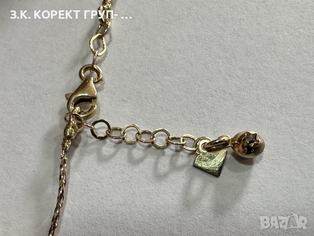 Златно дамско колие 14K – 3,81гр, 48см, снимка 7 - Колиета, медальони, синджири - 55123236