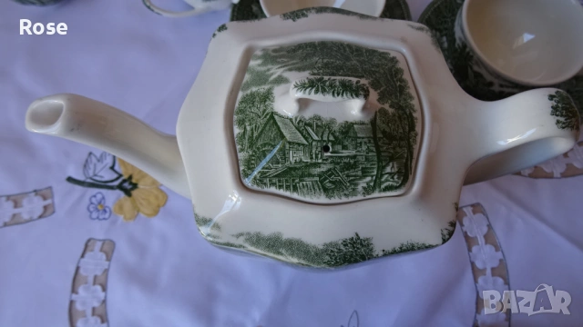 Чинии, чаши, чайник ”Watermill” Англия Johnson Brothers., снимка 17 - Сервизи - 53956066