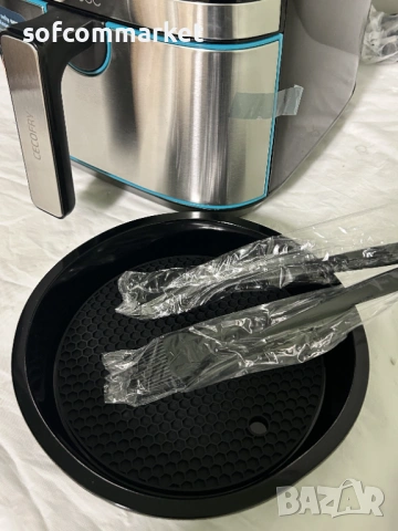 НОВ Еър фрайър Cecotec Cecofry Full Inox 5500 Pro – 5.5L, 1700W + Гаранция, снимка 6 - Фритюрници - 54125347
