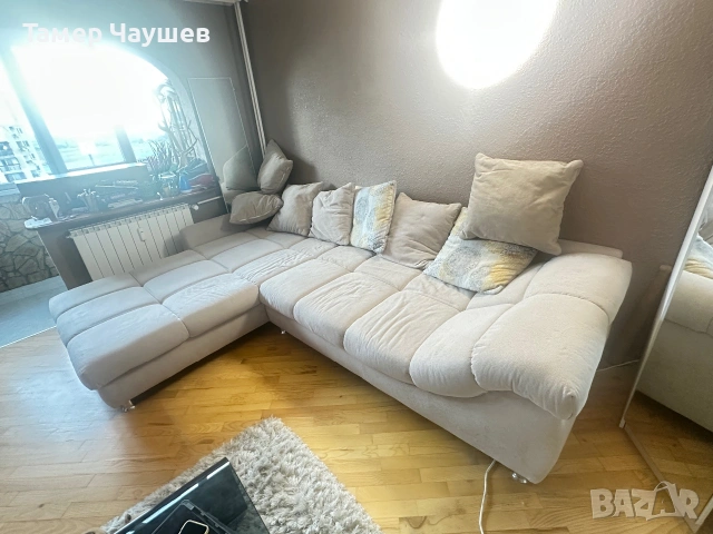 Продавам ляв ъглов диван , снимка 2 - Дивани и мека мебел - 55064311
