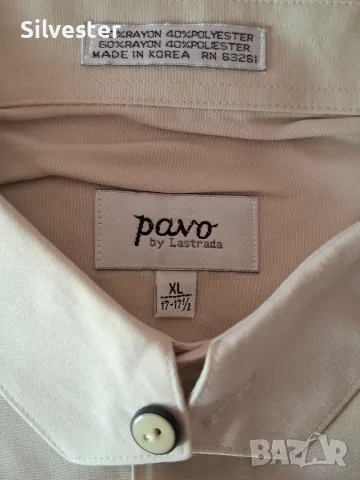 Мъжка официална маркова риза Pavo by Lastrada, Korea Original, Размер: XL, снимка 3 - Ризи - 55698008