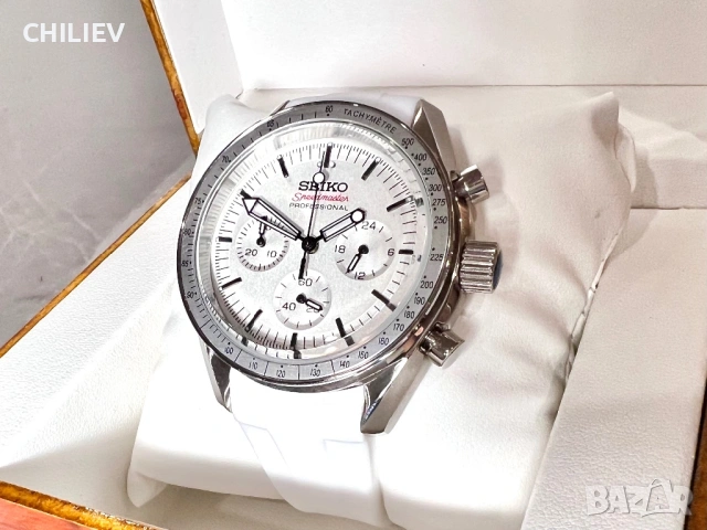 SEIKO Speedmaster White mod, снимка 2 - Мъжки - 54608955