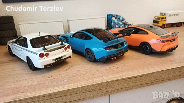 Мащабни модели коли 1:18 / Nissan Skyline / Ford Mustang / BMW M4, снимка 10 - Колекции - 55233248